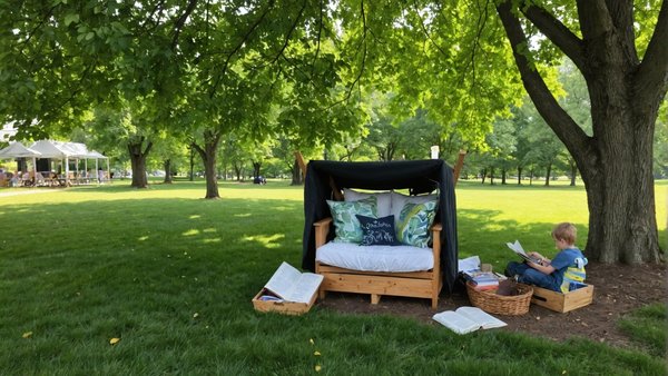 Aménager un coin lecture dans l'espace vert